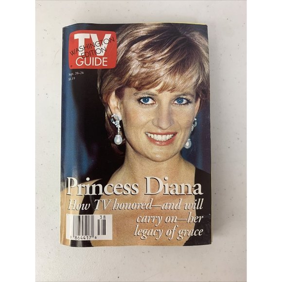 TV Guide Princess Diana Cover - Sept 20-26,‎ 1997 - Vol. 45  No. 38  Issue #2321 - Picture 1 of 4